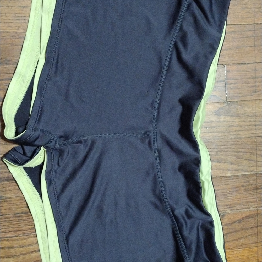 Gray shorts with some green